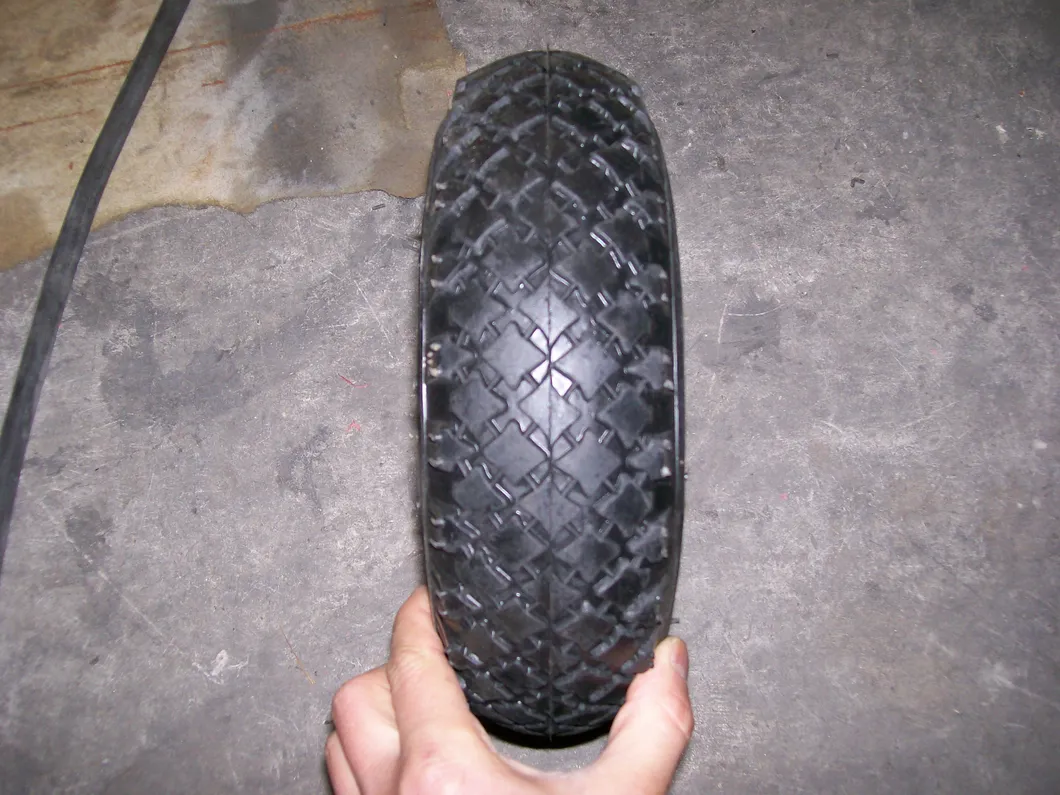 2pr/4pr Tyre Inflatable Plastic Rim High Quality Pneumatic Rubber Wheel with Inner Tube (3.00-4)