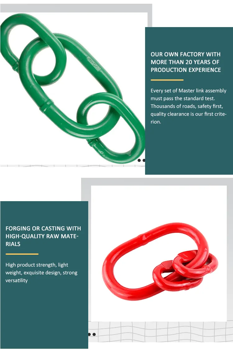Best Selling G80 European Type European Type Master Link Assembly for Wire Lifting Slings