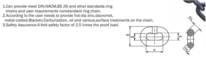 China Hangzhou Dele 8X24mm Black Hoist Load Link Chain G80