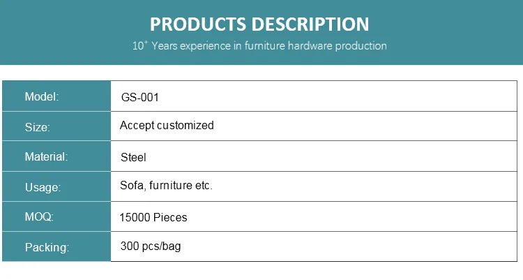 Chinese Factory Manufacturing Sofa Accessories Sofa Zig Zang Springs Used for Furniture