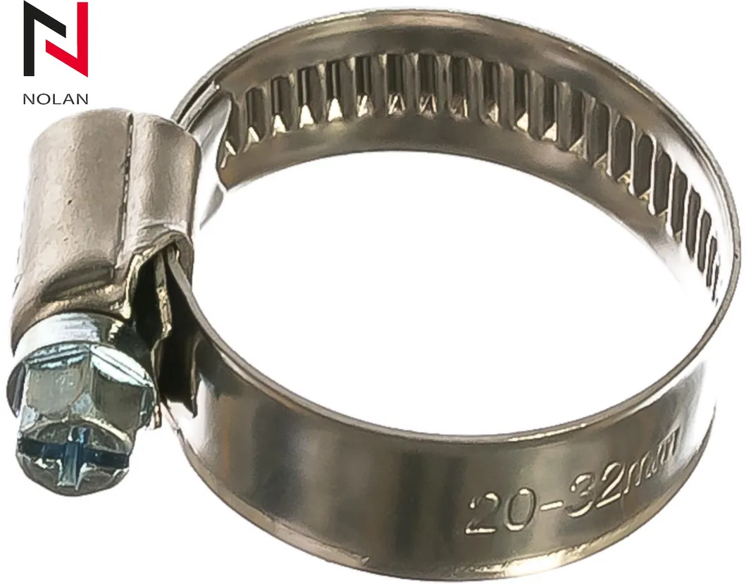 DIN 3017 Mixed Stainless Steel Metal Adjustable High Pressure Germany Type Hose Clamp