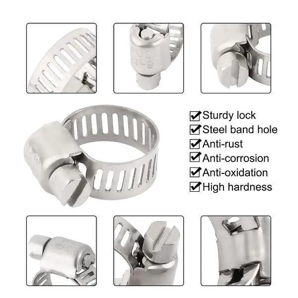 DIN 3017 Mixed Stainless Steel Metal Adjustable High Pressure Germany Type Hose Clamp