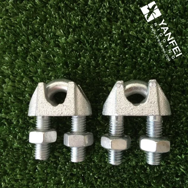 DIN 741 Galvanized Malleable Cross Wire Rope Clip for Lifting