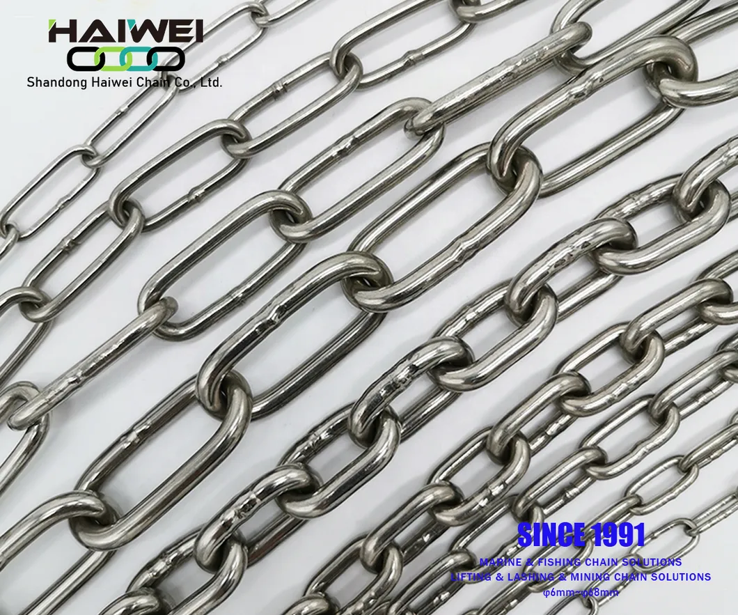 DIN 763 Stainless Steel Medium Link Chain for Sale