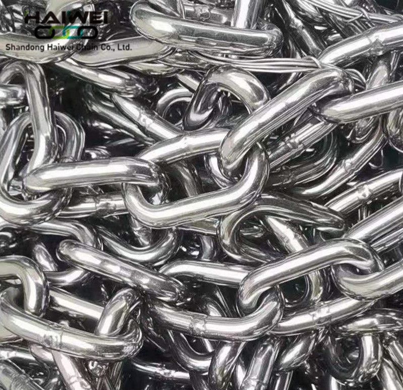 DIN 764 Welded Stainless Steel 316L Link Chain Medium Link