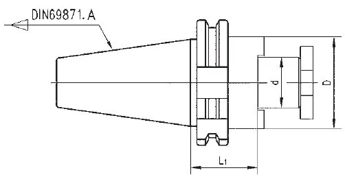 Face Mill Arbors for CNC Machine DIN69871 Shank