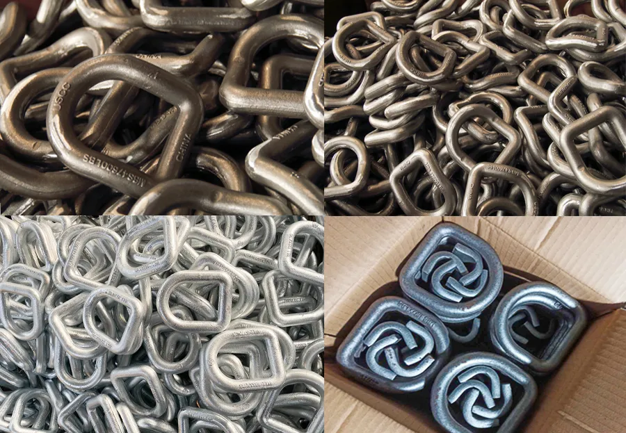 Factory Direct Sale Hot Forging Parts Rigging Hardware Accessories Marine Hardware Drop Forged Carbon Steel Container Corner Lashing D Rings Rigging Hardware