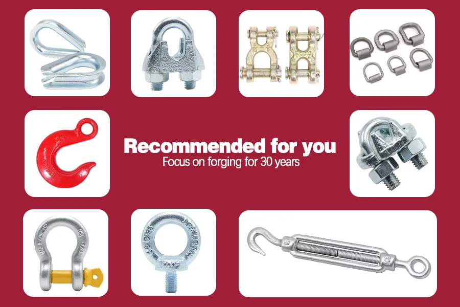 Factory Direct Sale Hot Forging Parts Rigging Hardware Accessories Marine Hardware Drop Forged Carbon Steel Container Corner Lashing D Rings Rigging Hardware