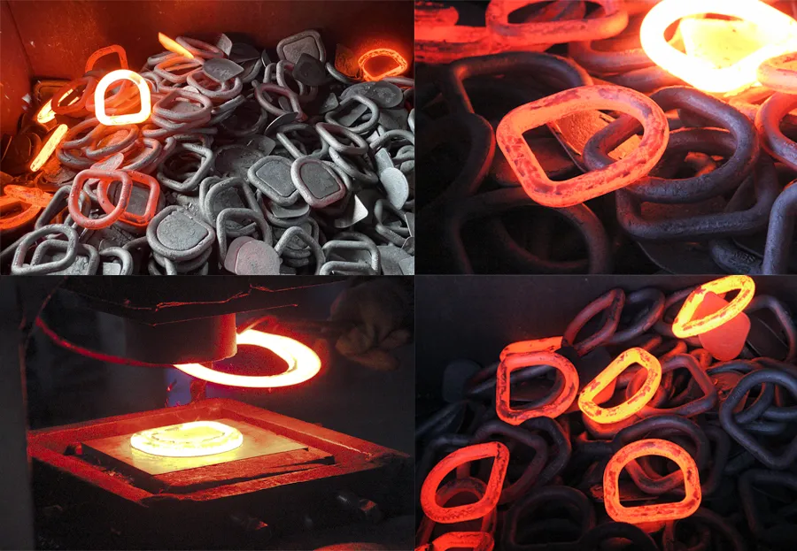 Factory Direct Sale Hot Forging Parts Rigging Hardware Accessories Marine Hardware Drop Forged Carbon Steel Container Corner Lashing D Rings Rigging Hardware