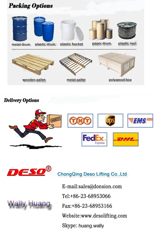 G80 Welded Galvanized or Black Steel Lifting Chain