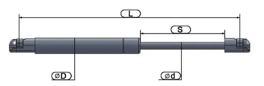 Hax Gas Struts with Afford High Weight for Wall Bed