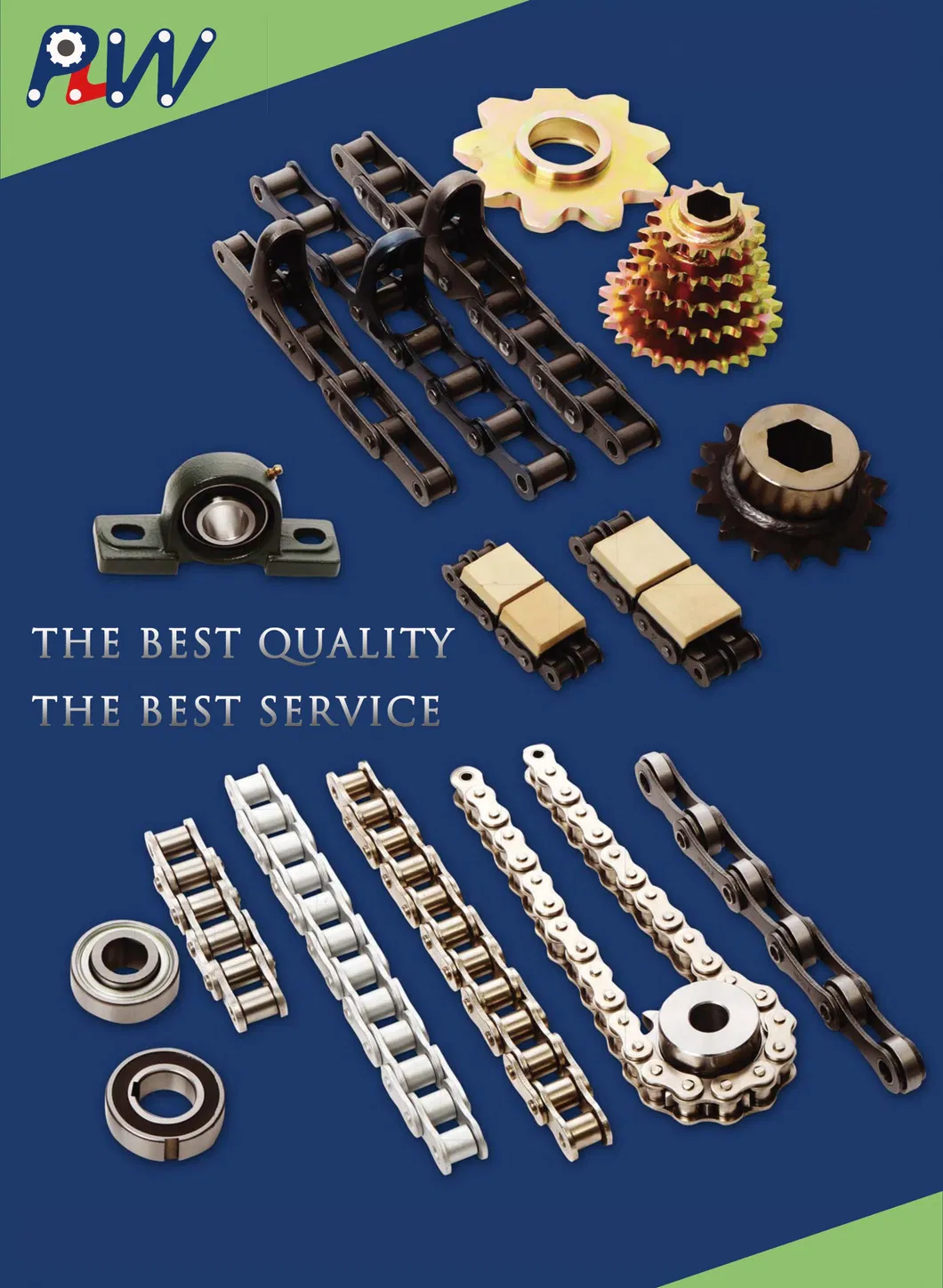 Made-to-Order 40, 50, 60, 08b, 10b, 12b Stainless Steel Roller Chain Part