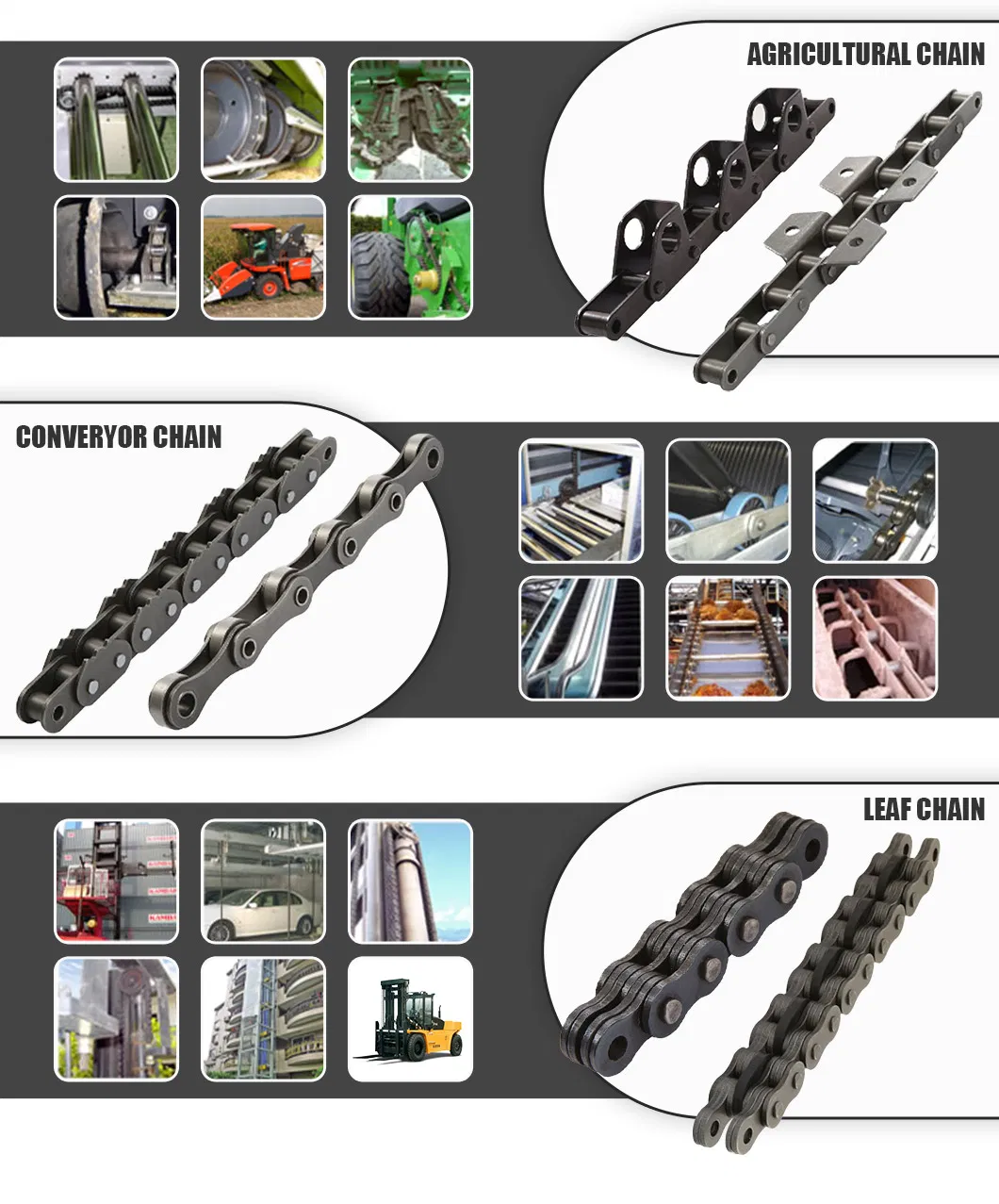 Made-to-Order 50ss-1 Industrial Stainless Steel Chain with ISO9001: 2008