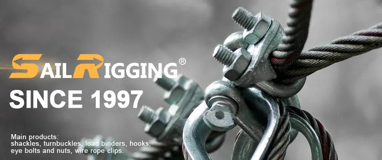 Metal 45#Steel U Bolt Drop Forged Wire Rope Clip