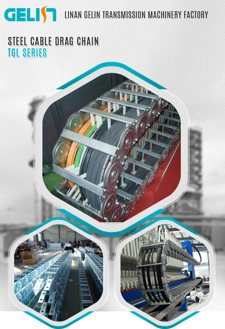 Stainless Steel Cable Wire Track Steel Cable Carrier Tl80 for Machinery Tool