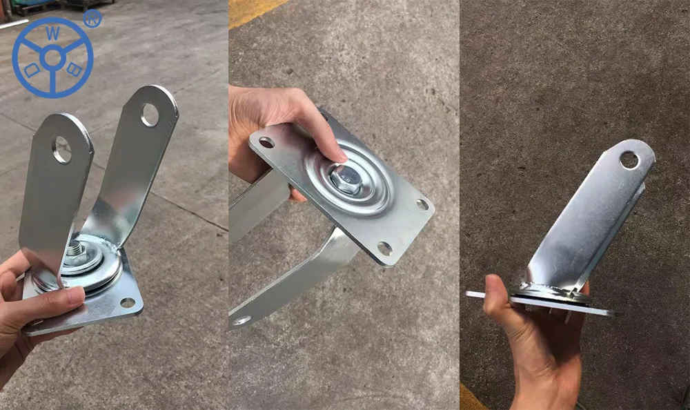 Wbd Heavy Duty Bracket Holder Industrial Roller Clamp Caster Wheel Bracket for 4/5/6/8 Inch Caster