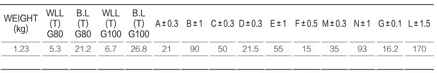 Wd645 G80 G100 Container Lifting Clevis Link