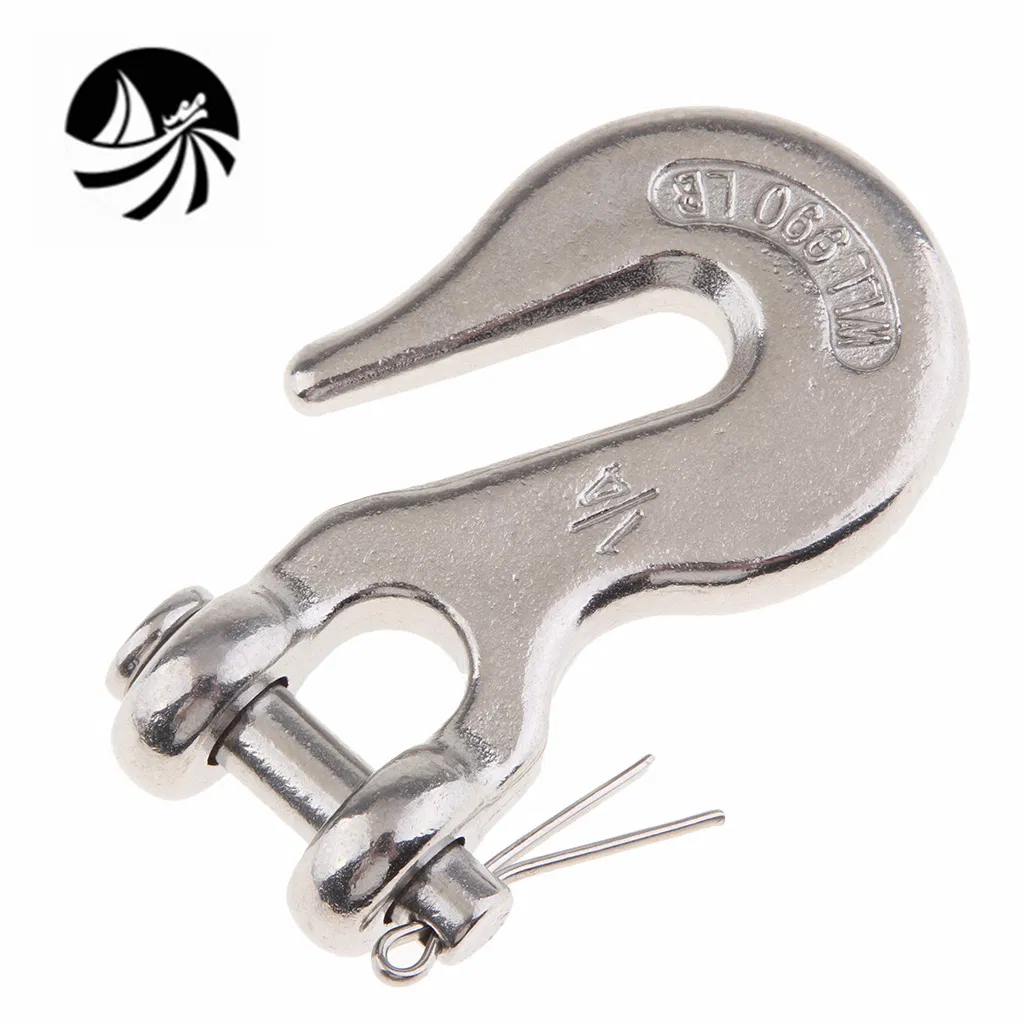 Wholesale 316/304 Stainless Steel Boat Accessories Precision Casting Rigging for Clevis Grab Hook Marine Hardware for Boat/Yacht/Ship Price USA 8mm