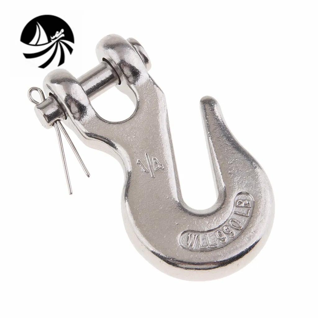 Wholesale 316/304 Stainless Steel Boat Accessories Precision Casting Rigging for Clevis Grab Hook Marine Hardware for Boat/Yacht/Ship Price USA 8mm